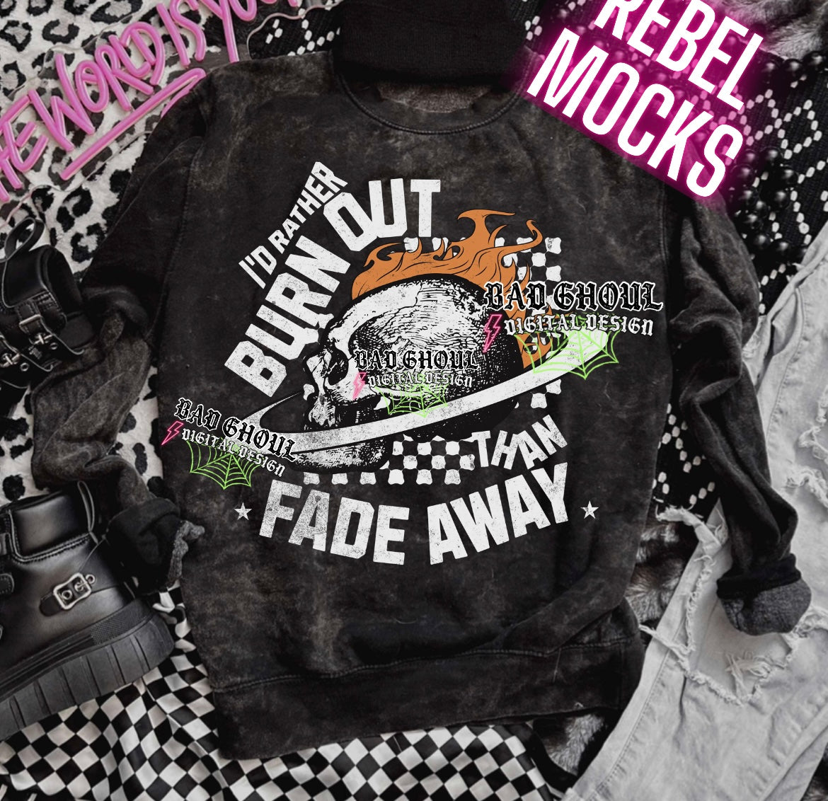 Exclusive I’d Rather Burn Out Than Fade Away PNG Download