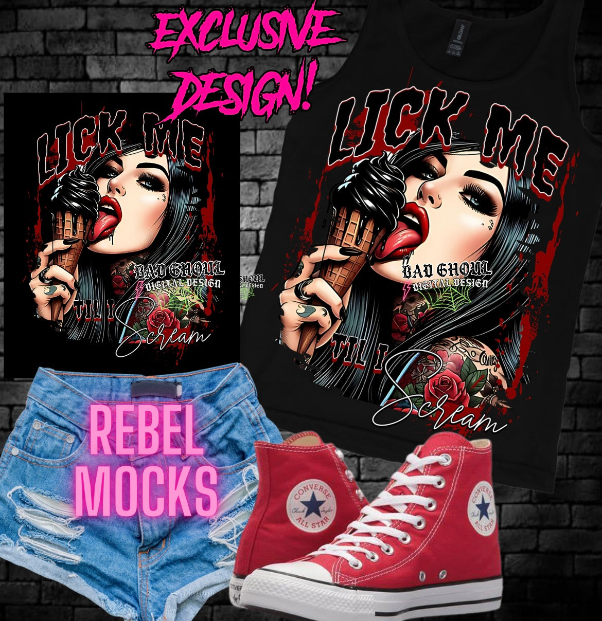 EXCLUSIVE Lick Me Til I Scream PNG Download