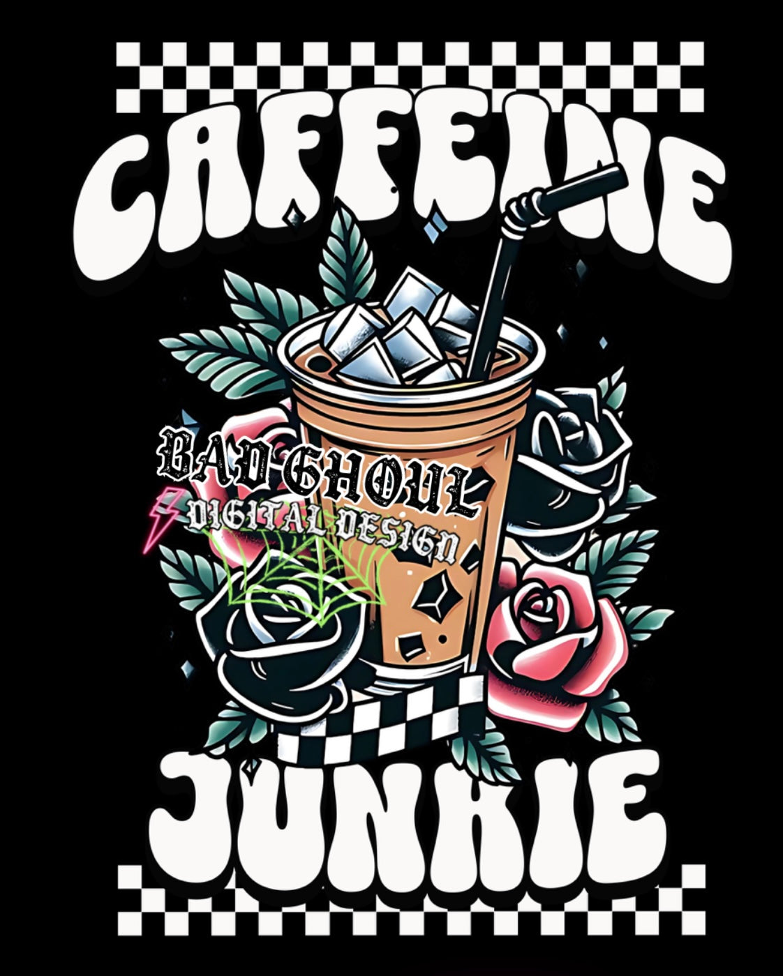 Caffeine Junkie PNG Download
