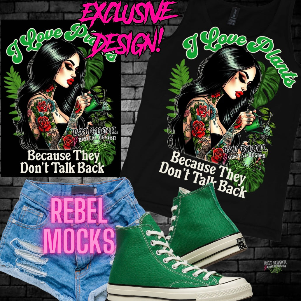 EXCLUSIVE I Love Plants PNG Download