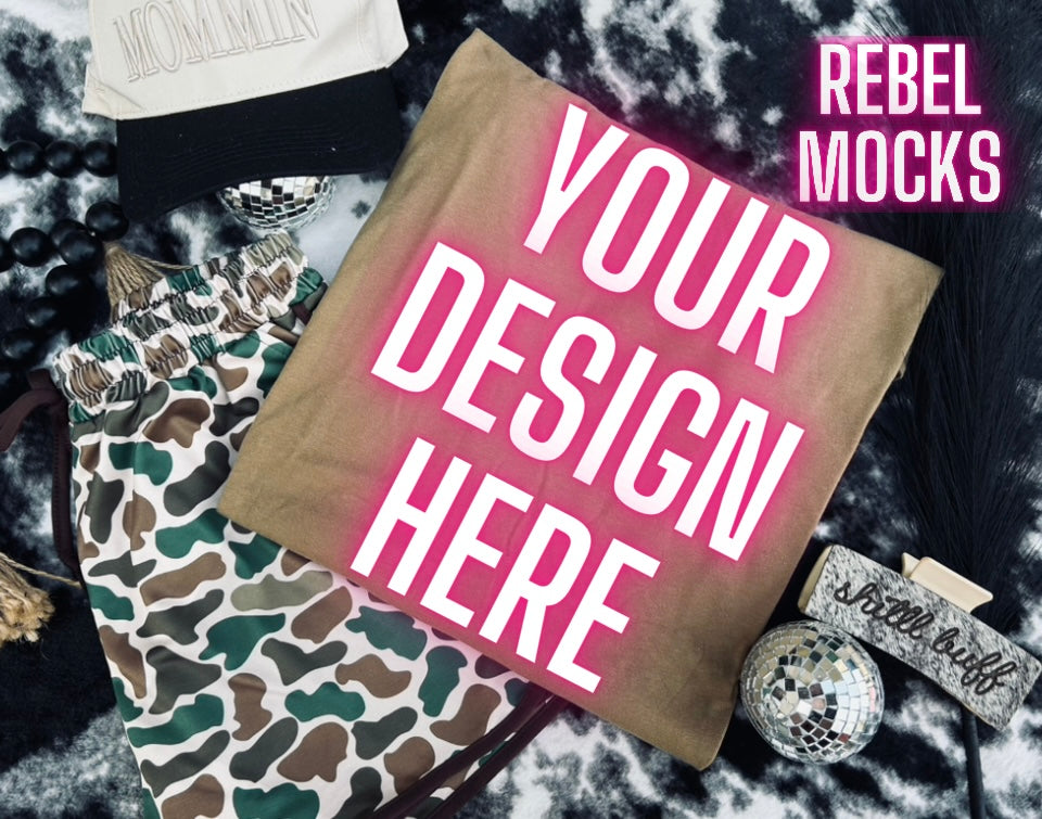 LAT Coyote Trendy Mock Up Flat Lay