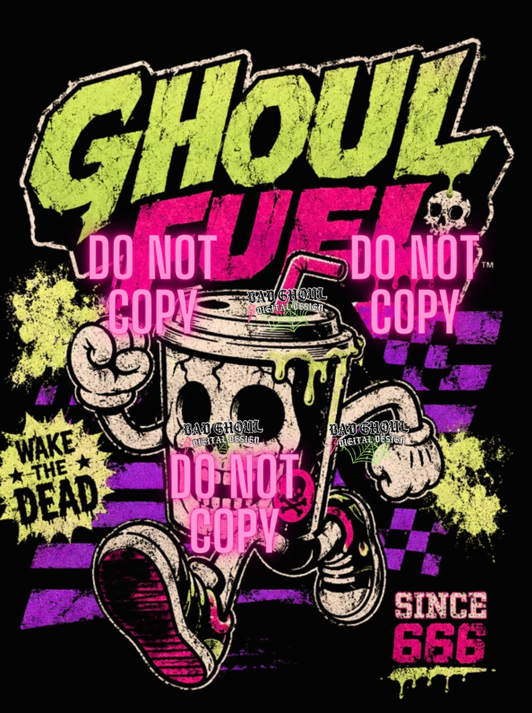 Ghoul Fuel| PNG DOWNLOAD| Black Fabric