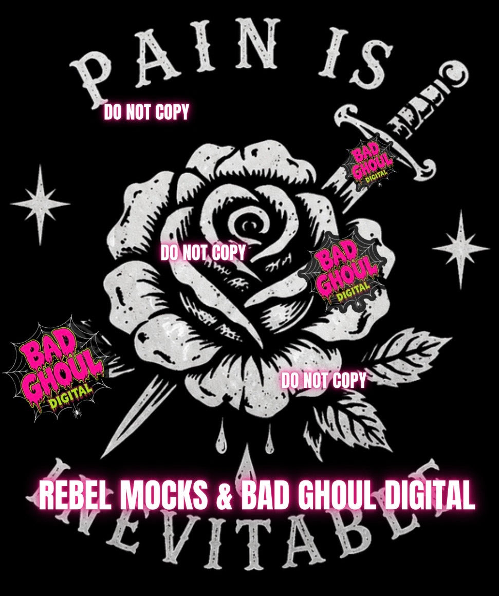 Pain | Black Fabric|PNG DOWNLOAD