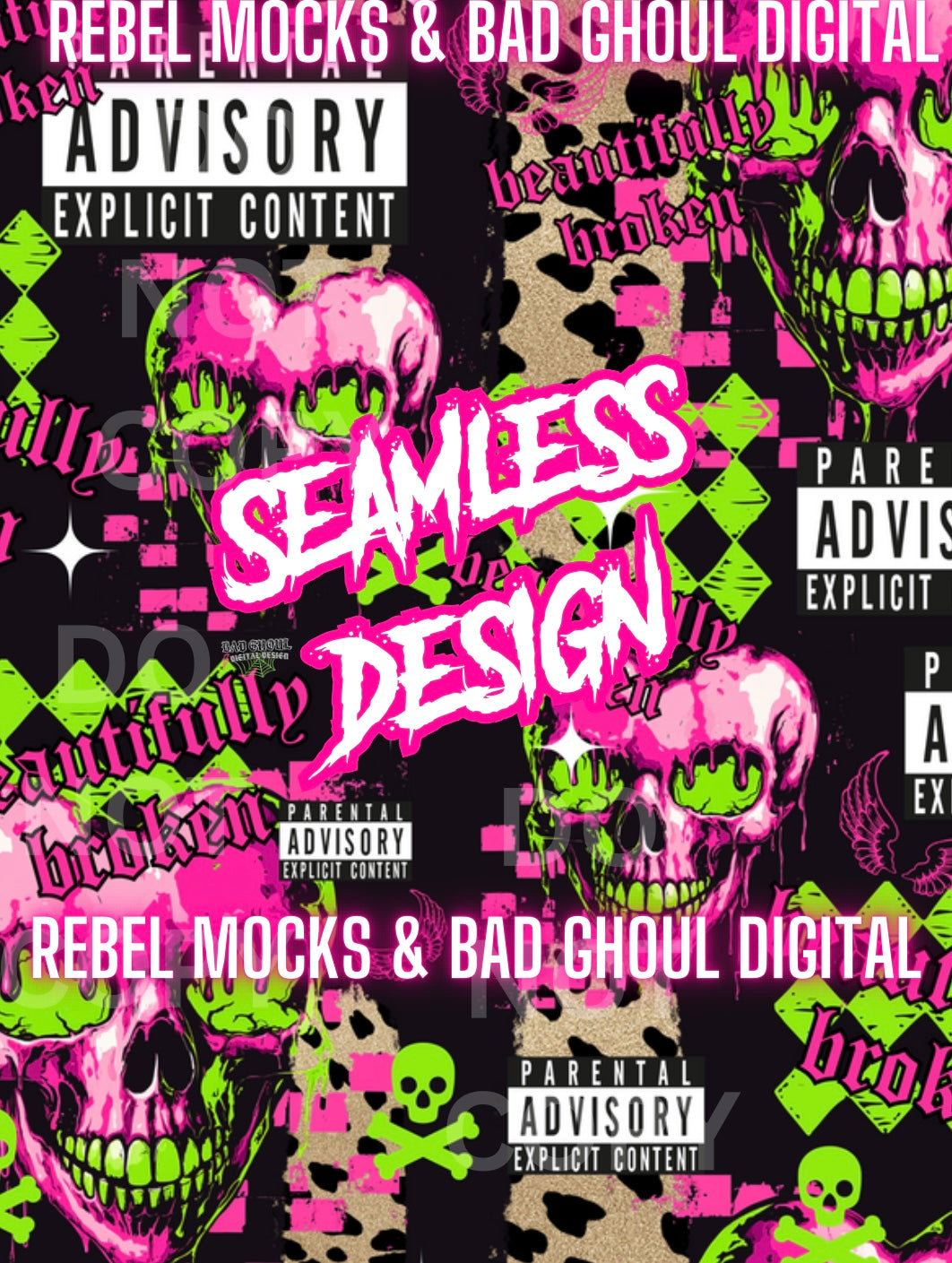 Beautifully Broken Seamless PNG Download