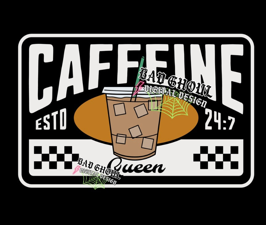 Caffeine Queen PNG Download