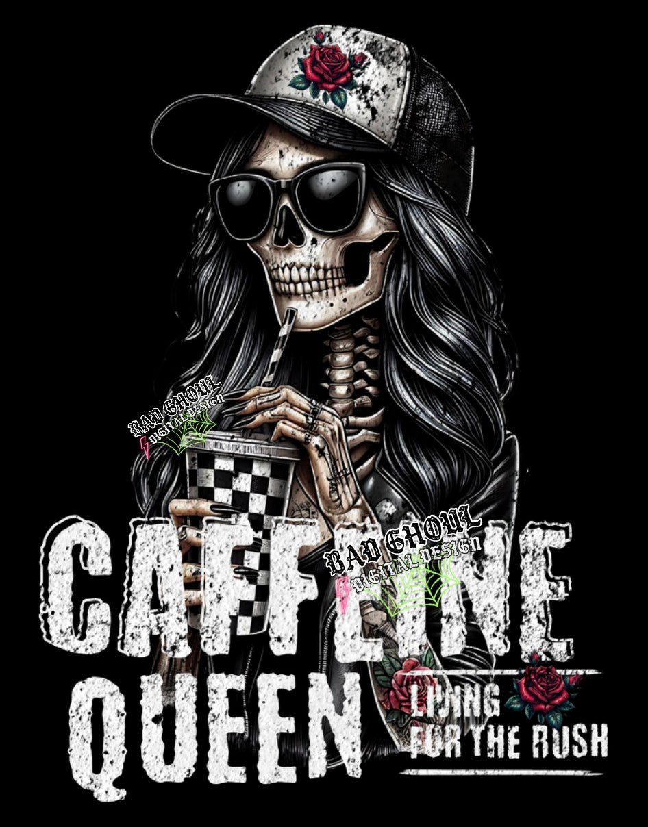 Caffeine Queen PNG Download