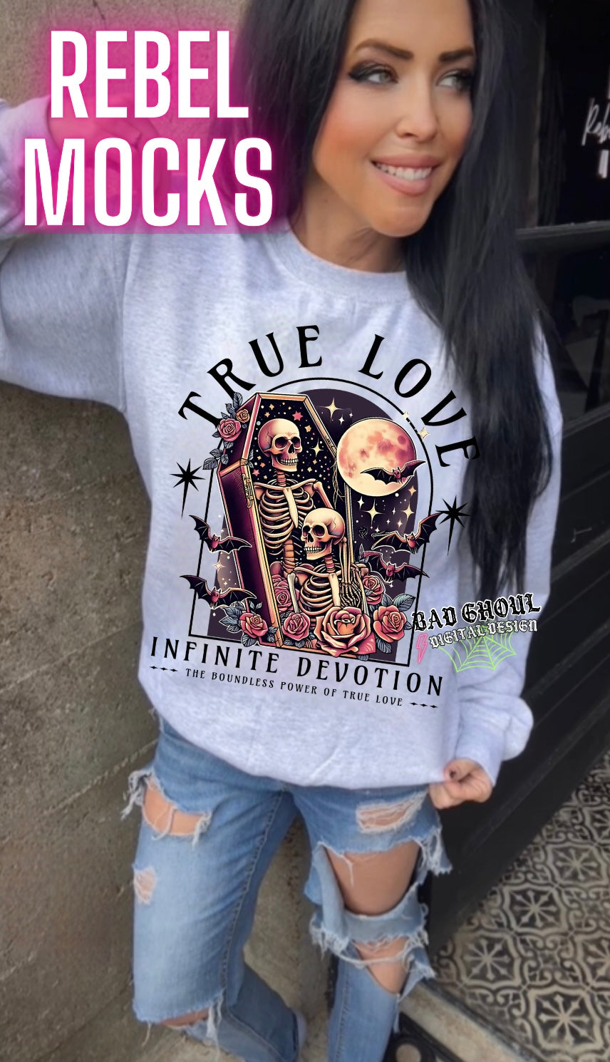 True Love PNG download black and colored 2 files (sub friendly)