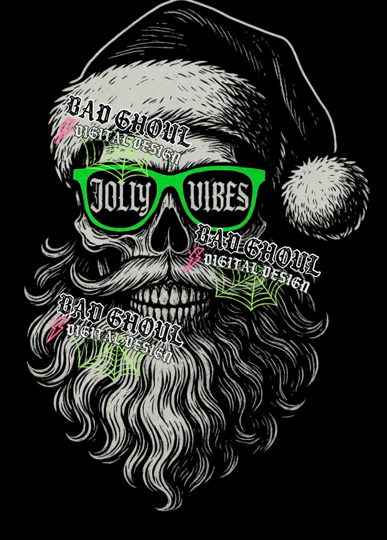 Jolly Vibes PNG DOWNLOAD Black Fabric Only