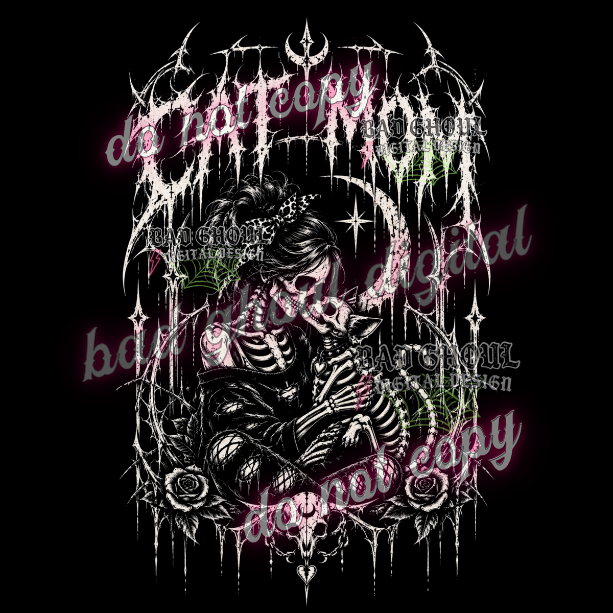 The Cat Mom | PNG DOWNLOAD BLACK FAB ONLY