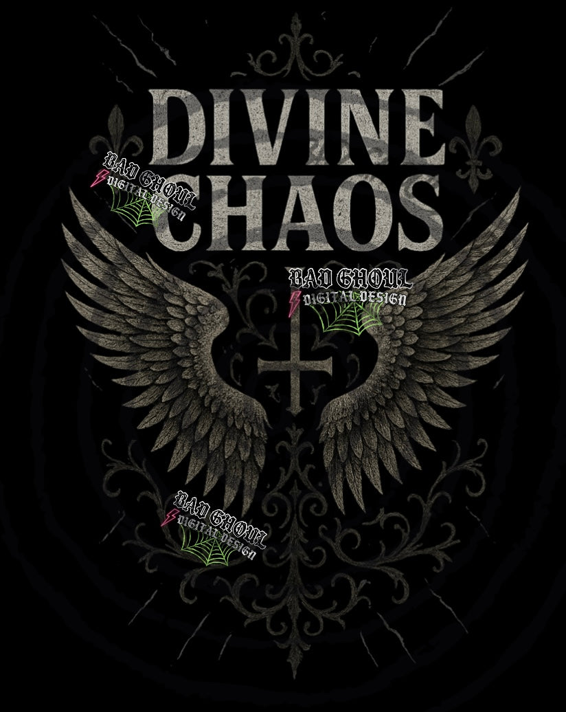 Divine Chaos PNG DOWNLOAD black fabric only