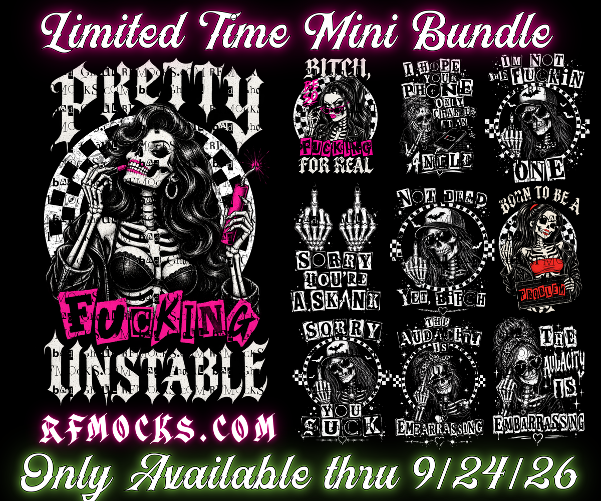 Emo Chic | Limited Time Mini Bundle | PNG DOWNLOAD BLACK FAB ONLY