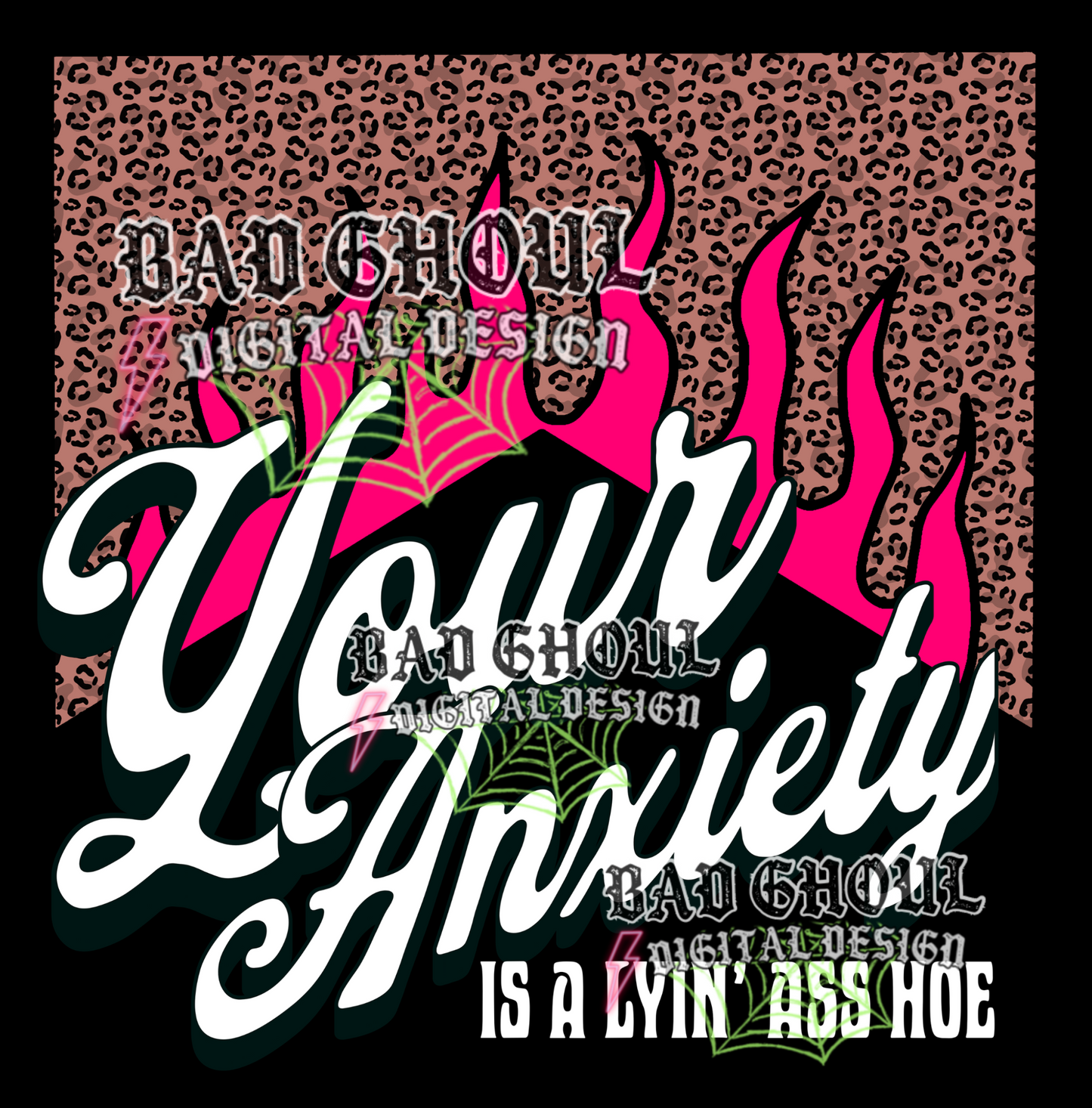Your anxiety is a lyin' ass hoe | PNG DOWNLOAD