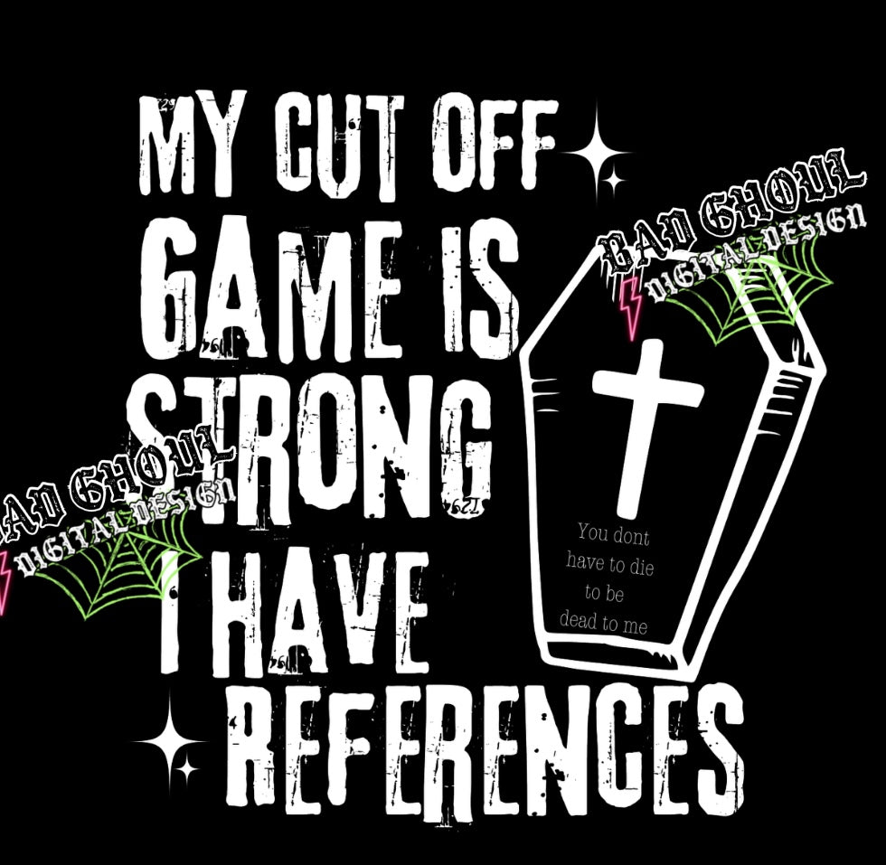 My Cutoff Game PNG Download black and white