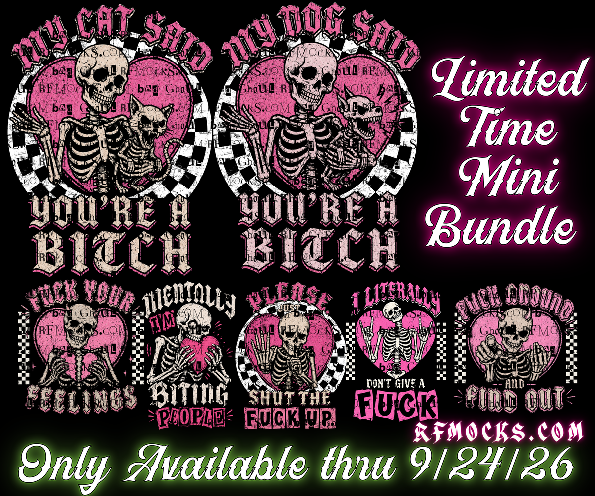 Emo Vibes | Limited Time Mini Bundle | PNG DOWNLOAD BLACK FAB ONLY