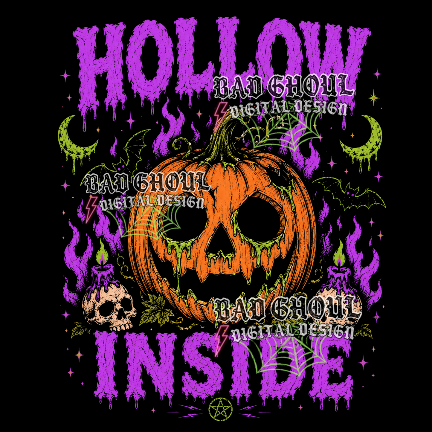 Hollow inside | PNG DOWNLOAD | Black Fabric Only