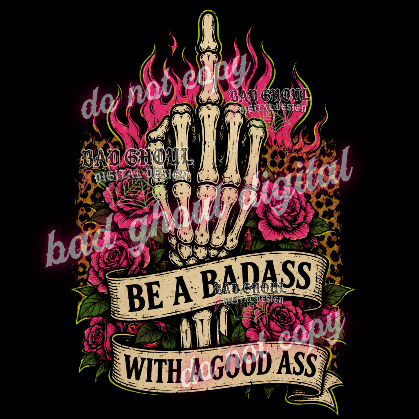 Be a badass with a good ass | PNG DOWNLOAD | BLACK FAB ONLY