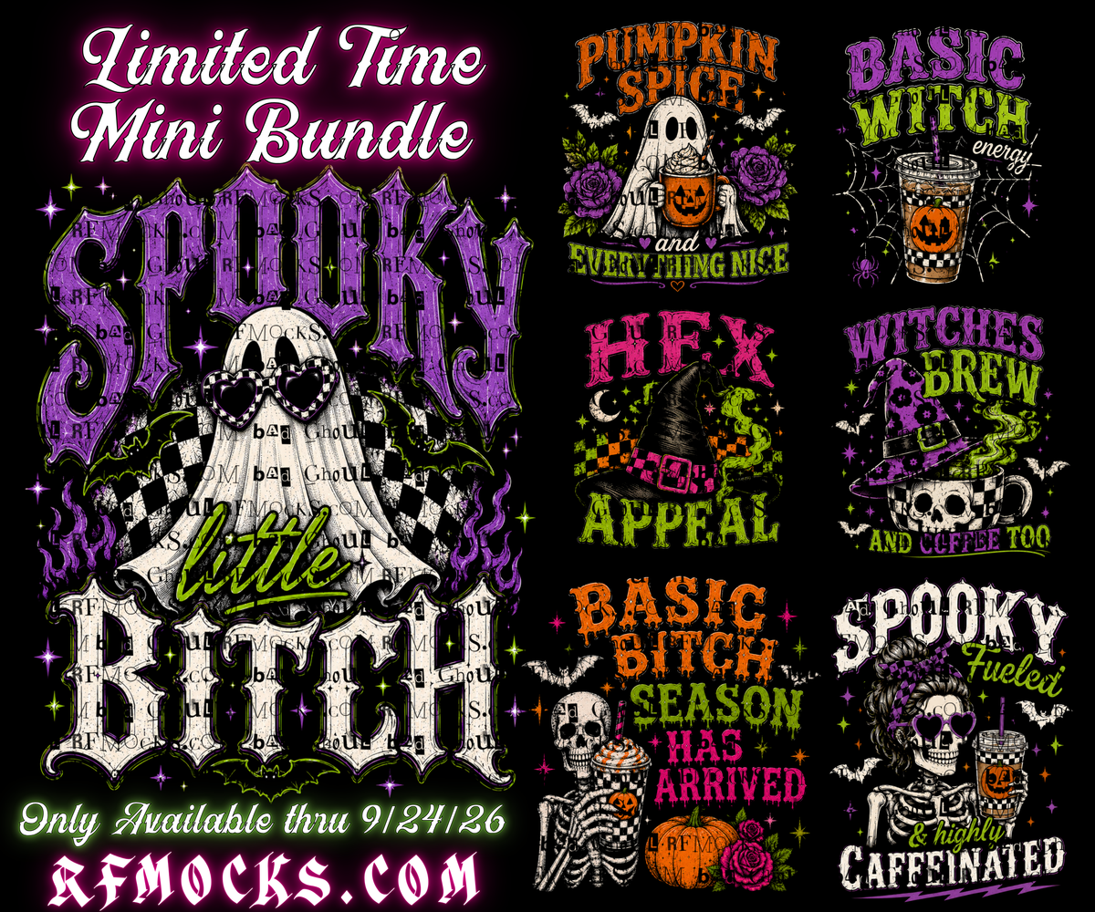 Halloween #2 | Limited Time Mini Bundle | PNG DOWNLOAD BLACK FAB ONLY