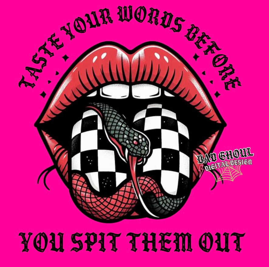 Taste Your Words PNG Download
