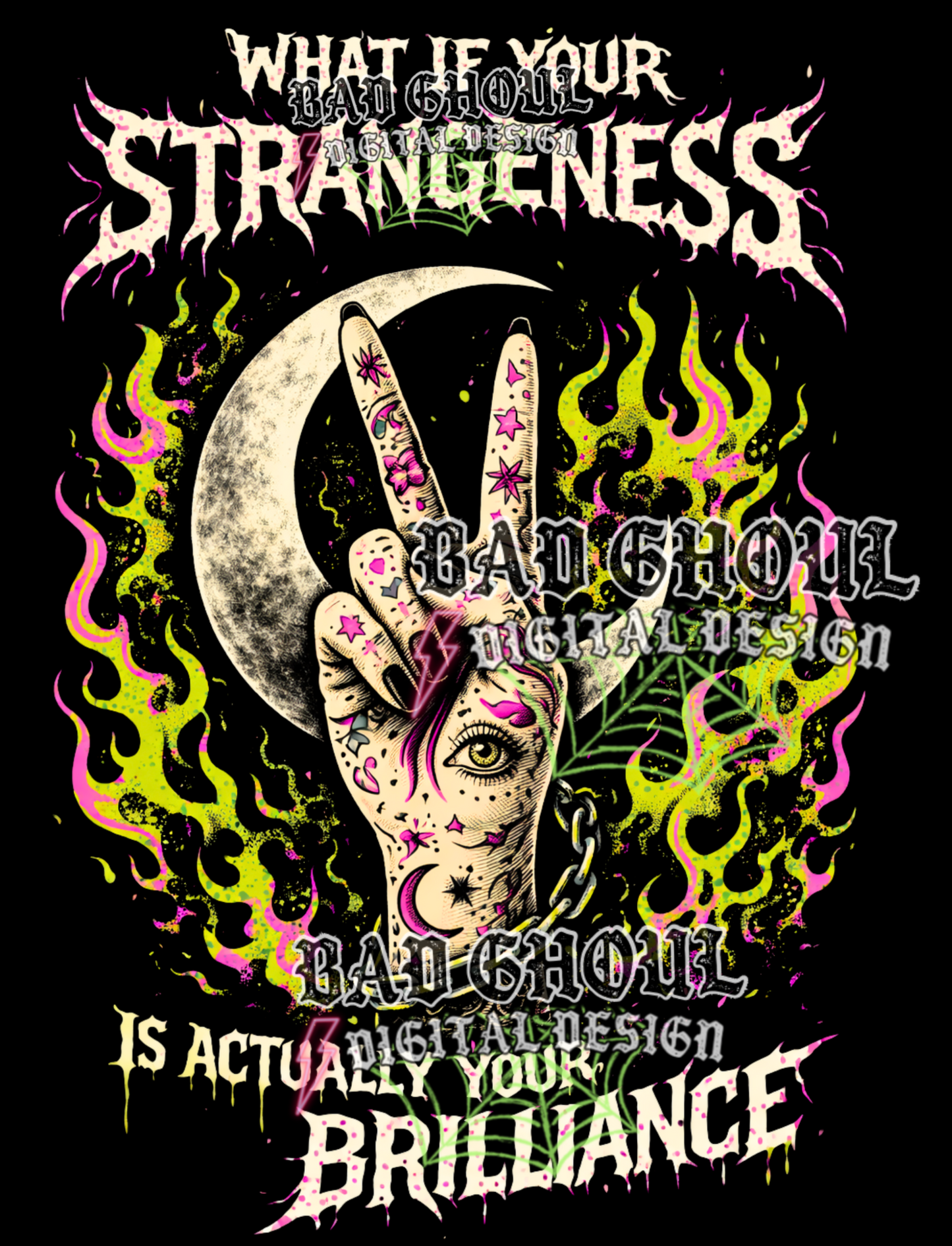 What if your strangeness is actually your brillance | PNG DOWNLOAD BLACK FAB ONLY
