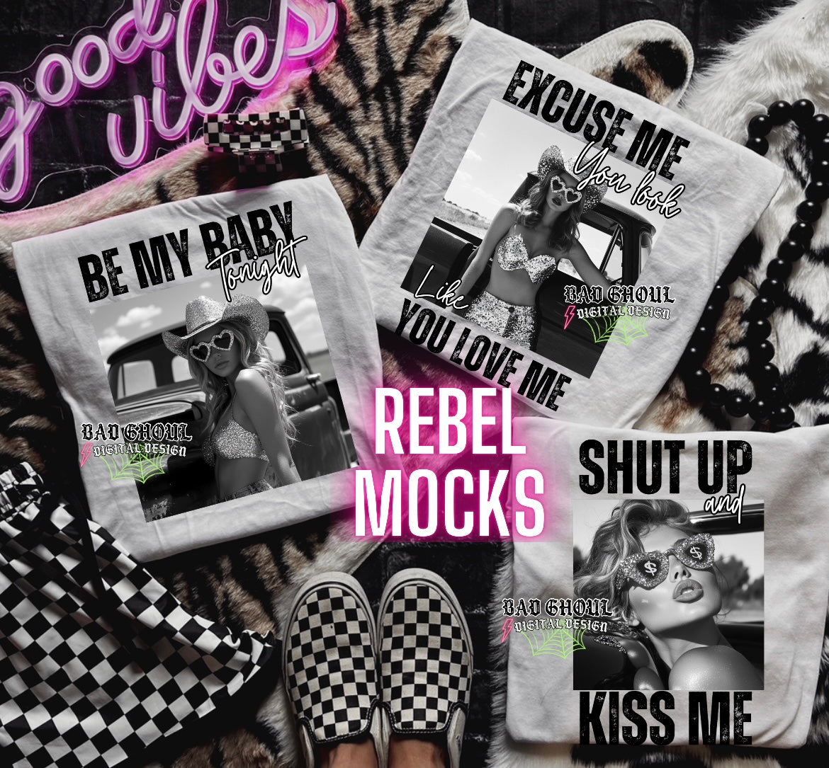 Black & White BOSS Bundle PNG Download
