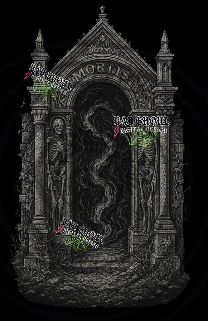 Crypt PNG DOWNLOAD black fabric only