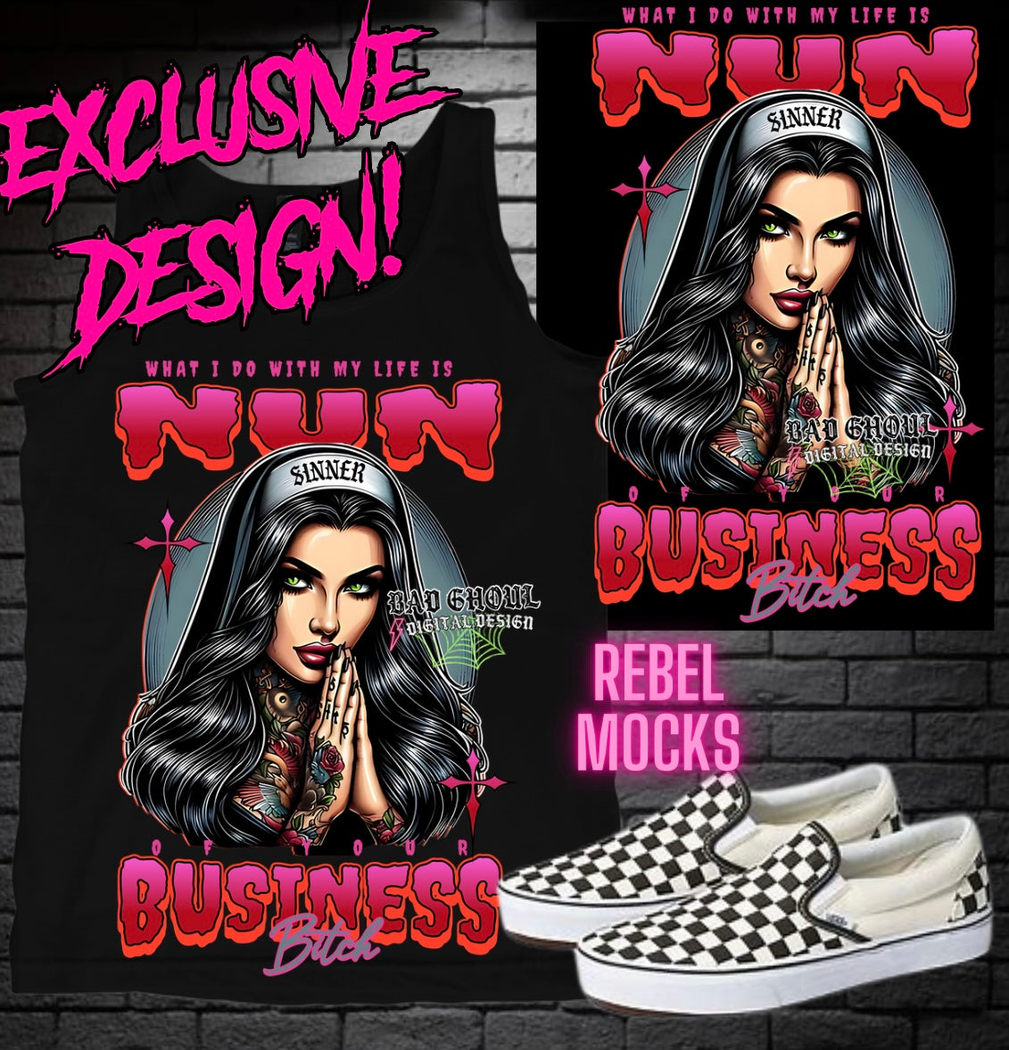 EXCLUSIVE Nun Of Your Business PNG Download