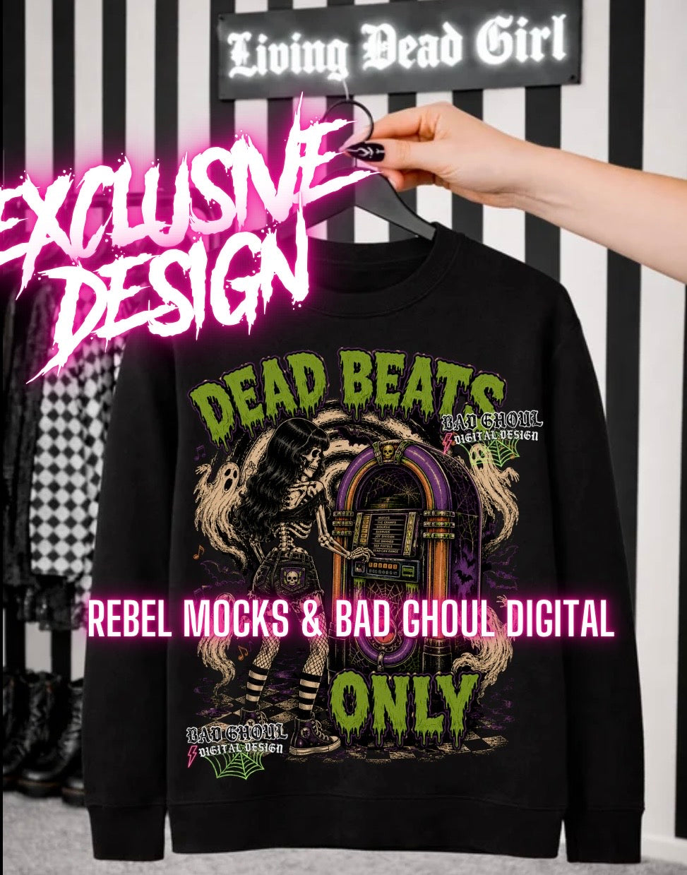 Exclusive|Dead Beats Only |Black Fab Only PNG DOWNLOAD (textural knockouts)