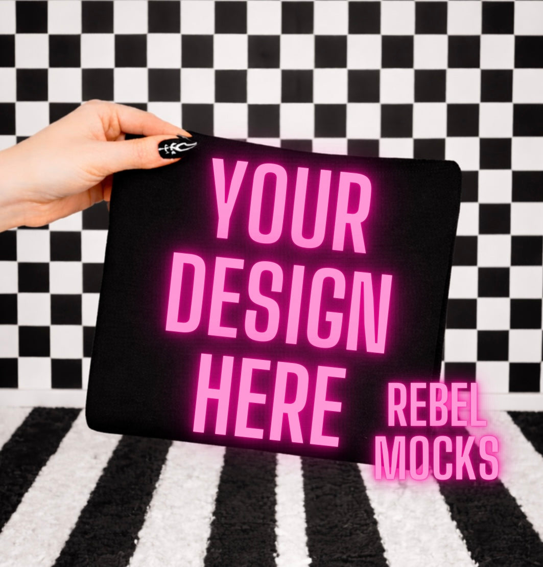 Black Tee | Edgy Alternative Mock Up
