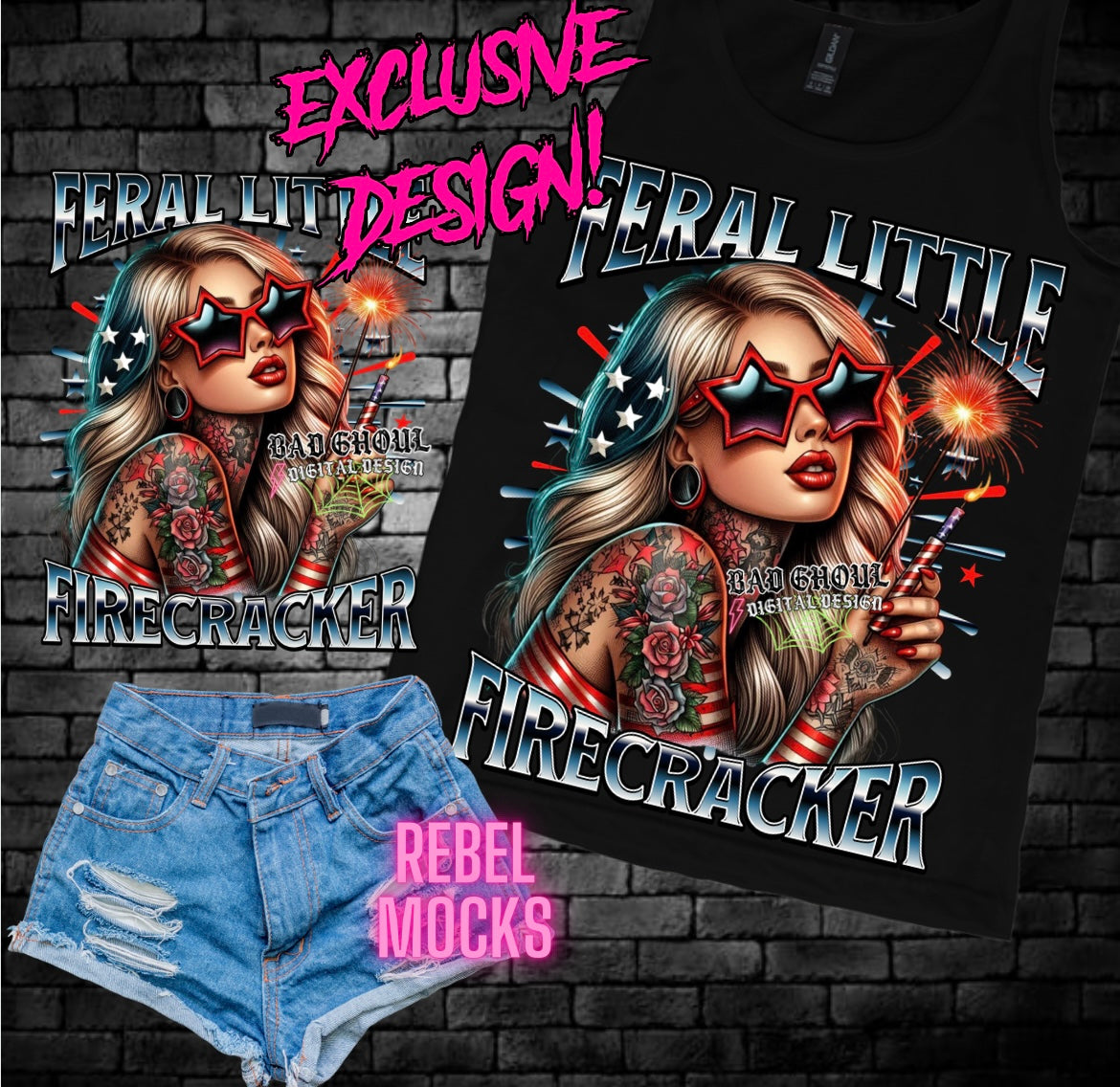 EXCLUSIVE Feral Little Firecracker PNG Download