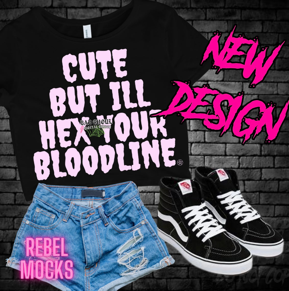 Cute But Ill Hex PNG Download