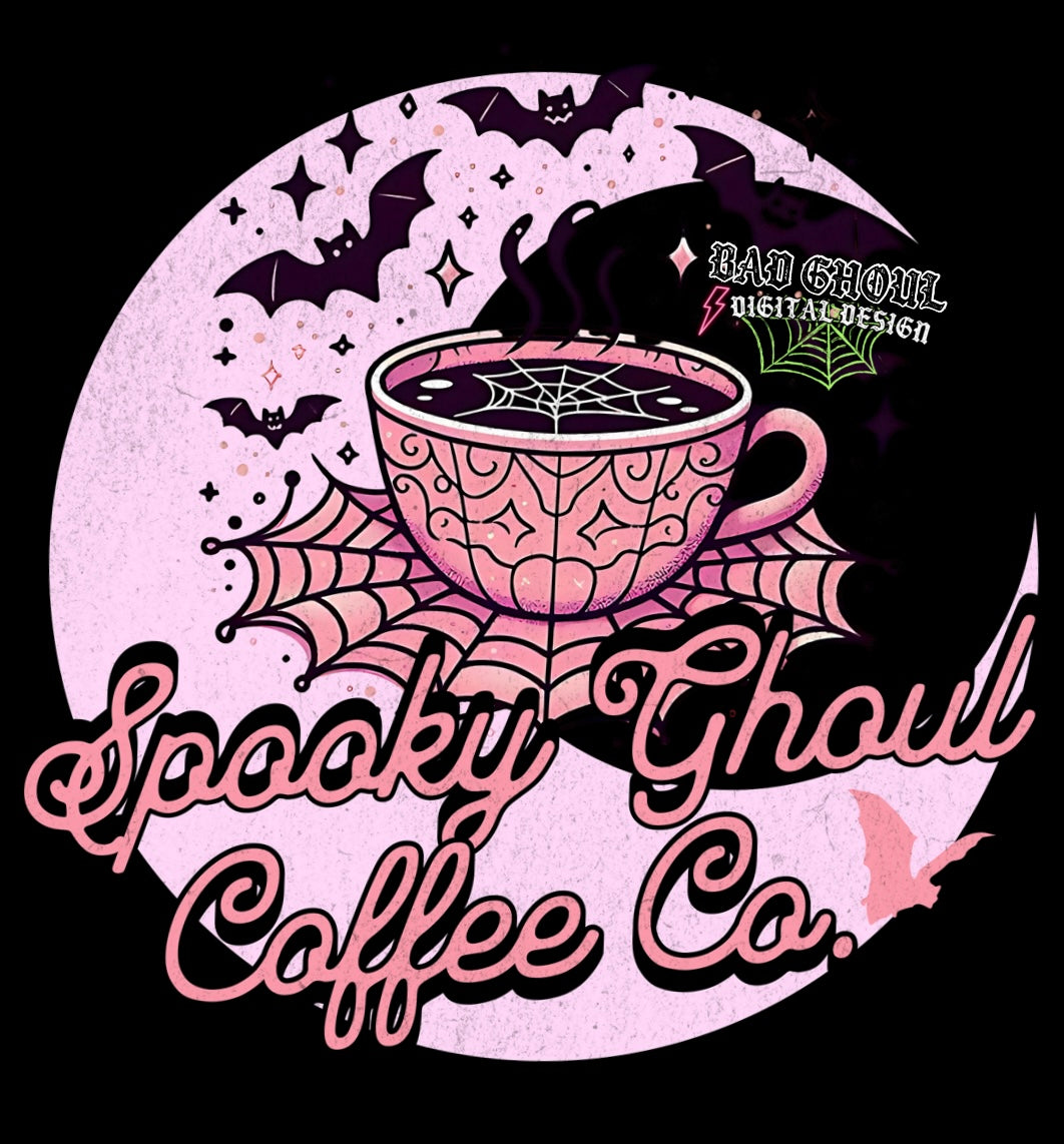 Spooky Ghoul Coffee PNG Download