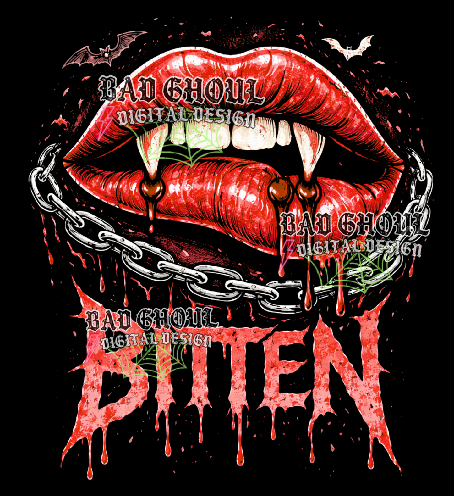 Bitten | PNG DOWNLOAD BLACK FAB ONLY