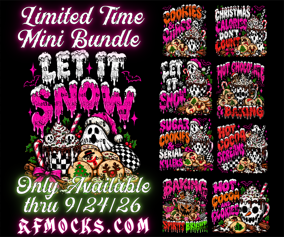 Edgy Christmas #1 | Limited Time Mini Bundle | PNG DOWNLOAD BLACK FAB ONLY