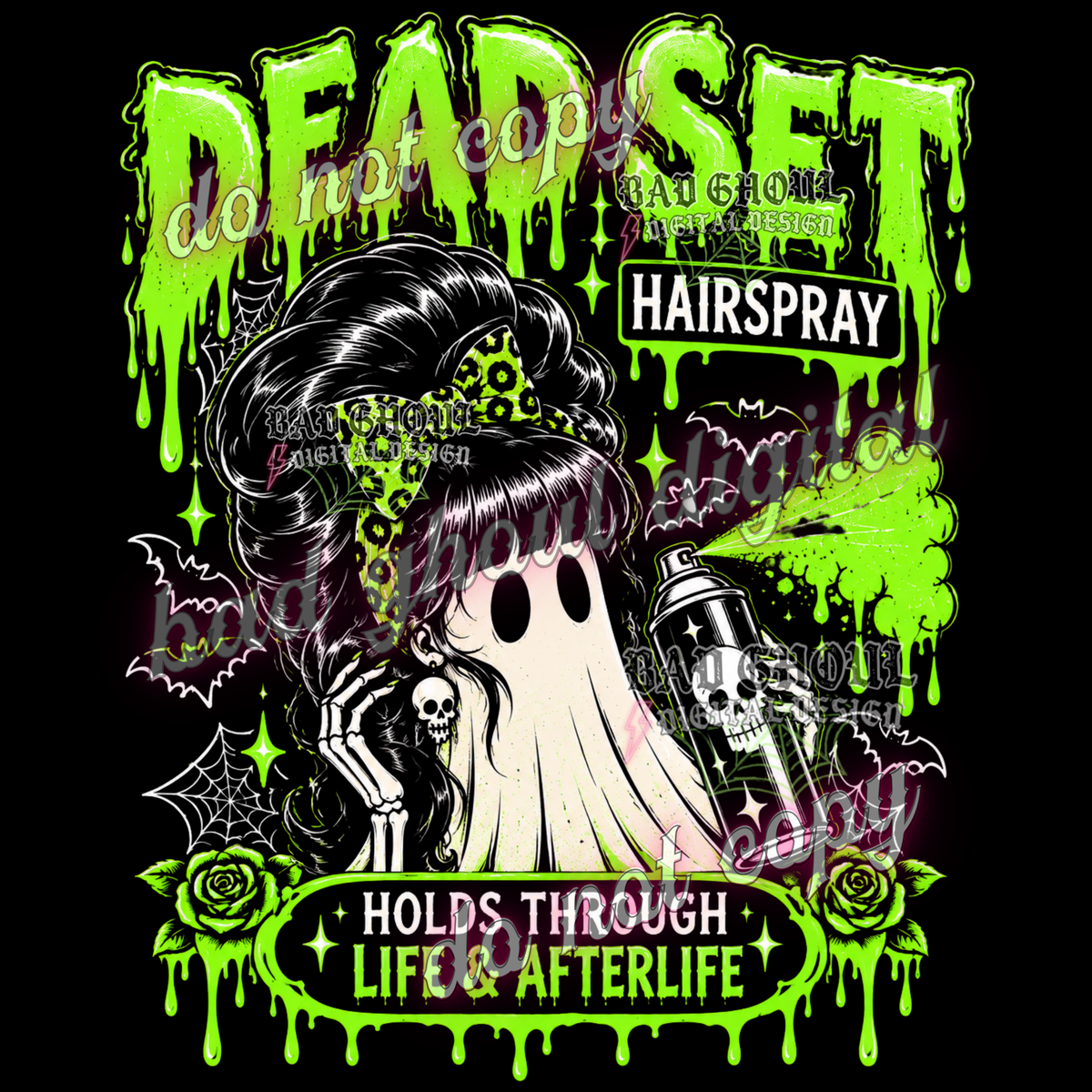Dead Set Hairspray I PNG DOWNLOAD BLACK FAB ONLY