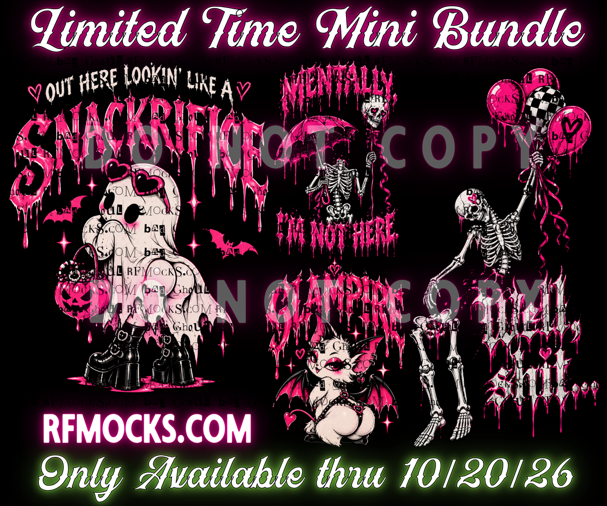 Pink + Sassy | Limited Time Mini Bundle | PNG DOWNLOAD BLACK FAB ONLY