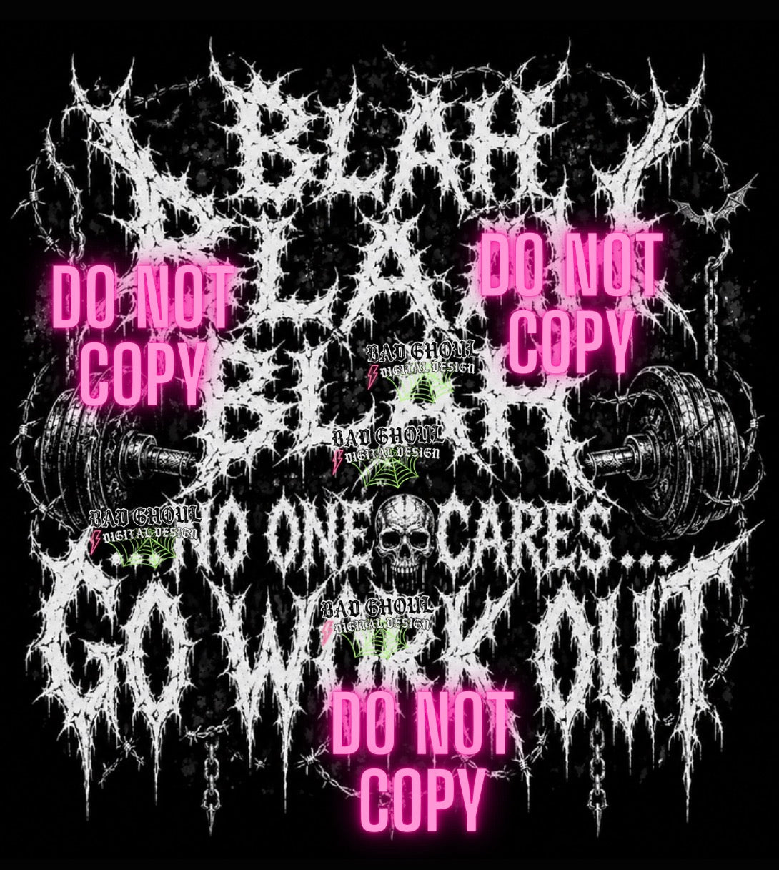 No one cares | PNG DOWNLOAD | Black Fabric Only