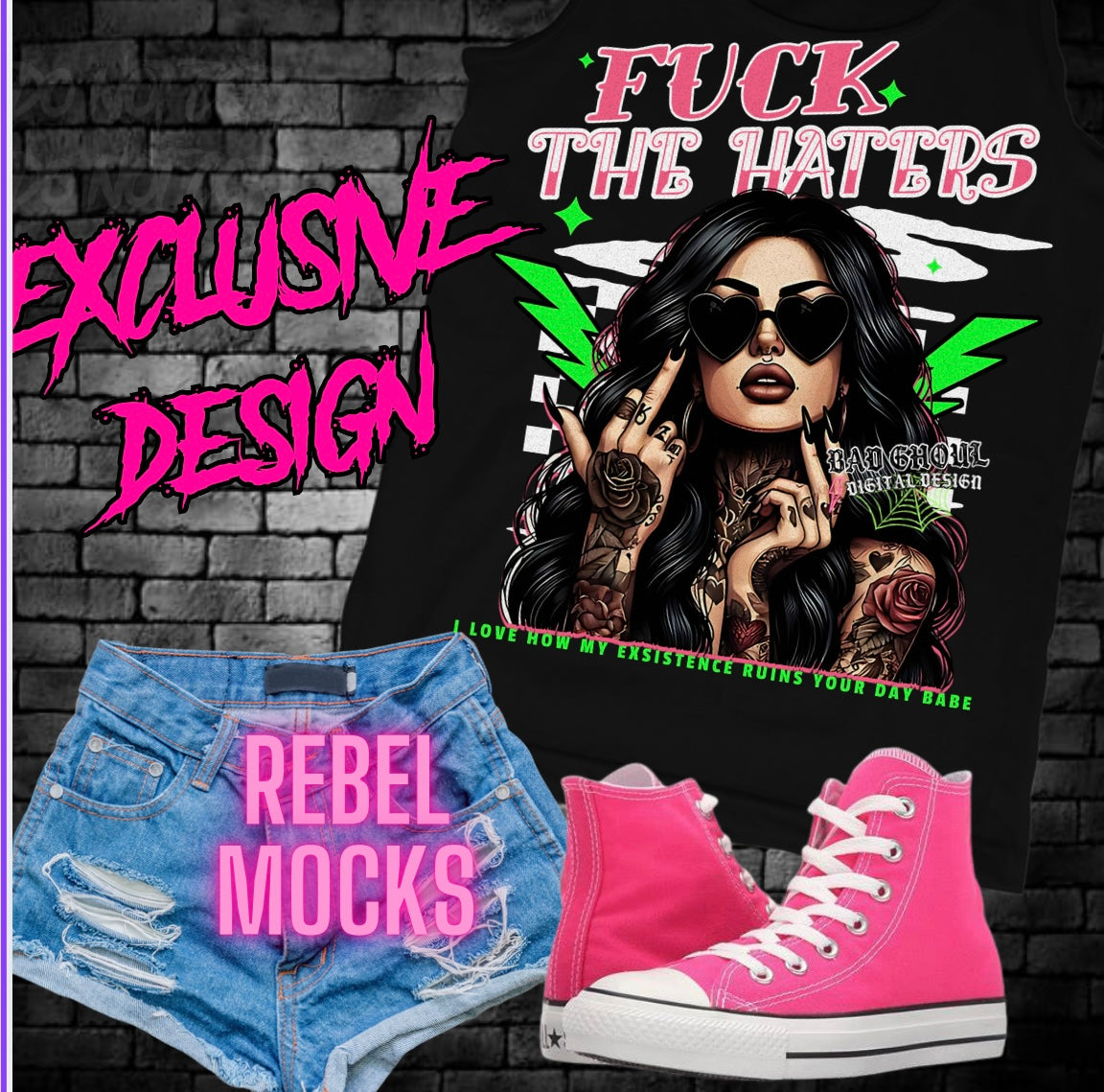 EXCLUSIVE Fuck The Haters PNG Download
