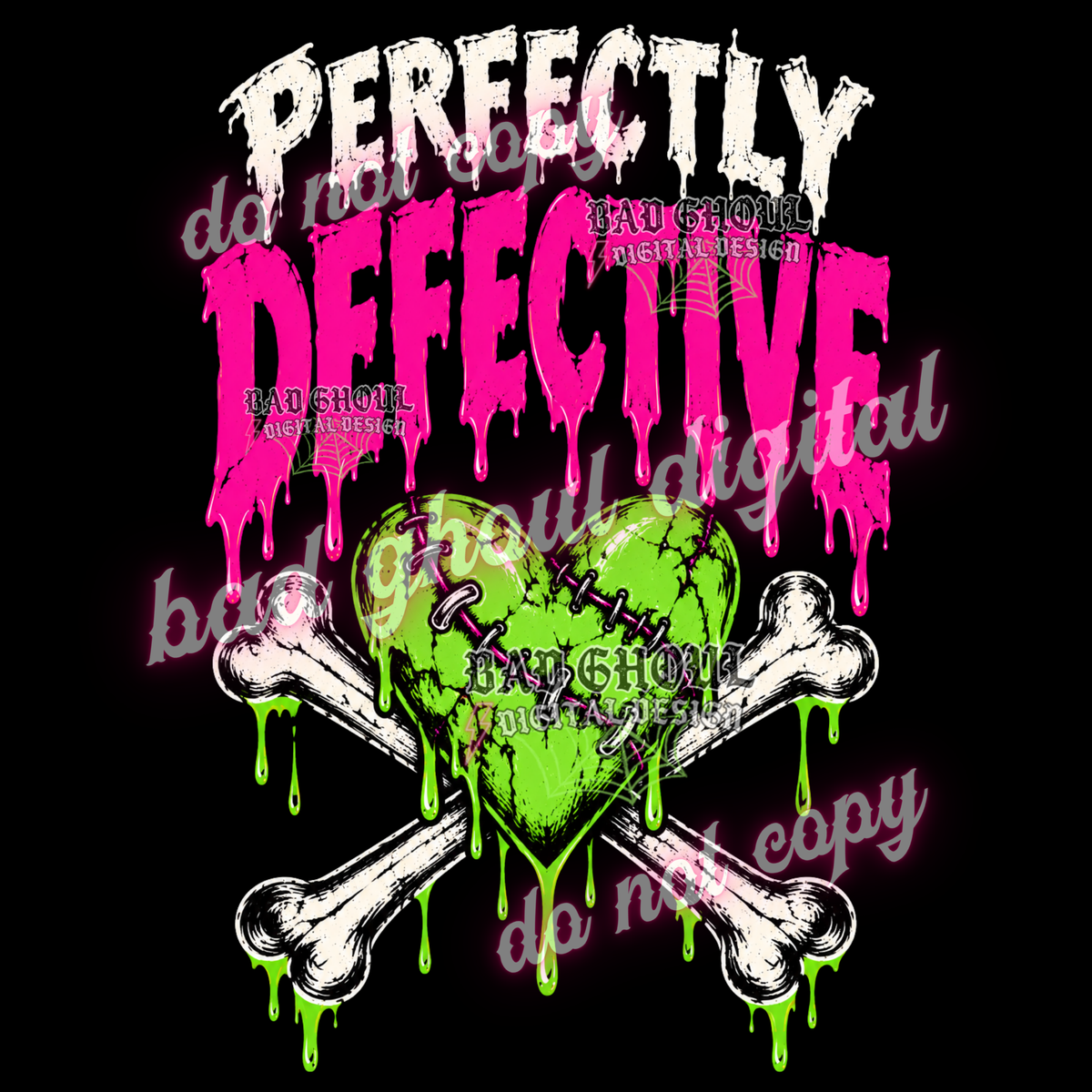 Perfectly Defective | PNG DOWNLOAD BLACK FAB ONLY