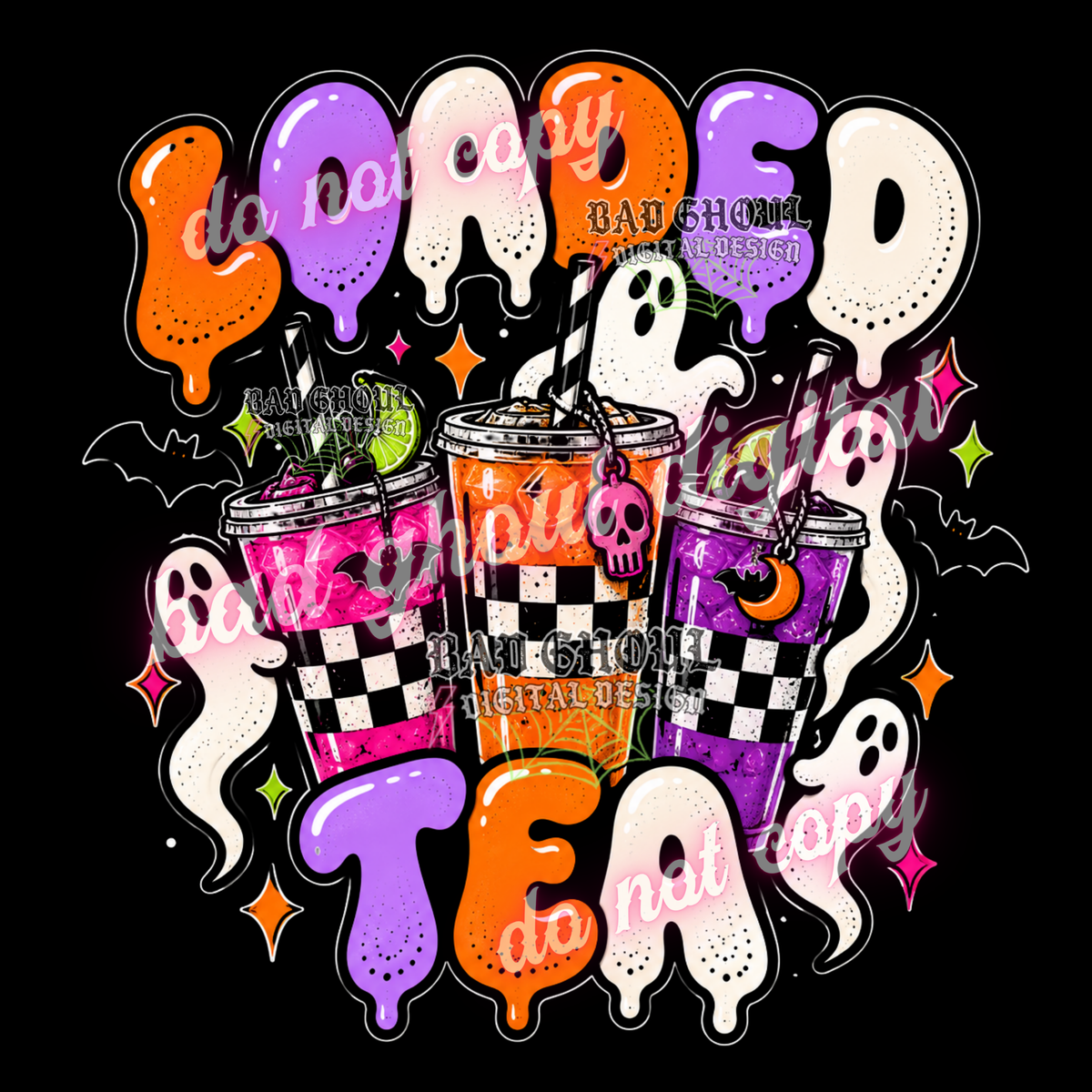 Loaded Tea | PNG DOWNLOAD BLACK FAB ONLY