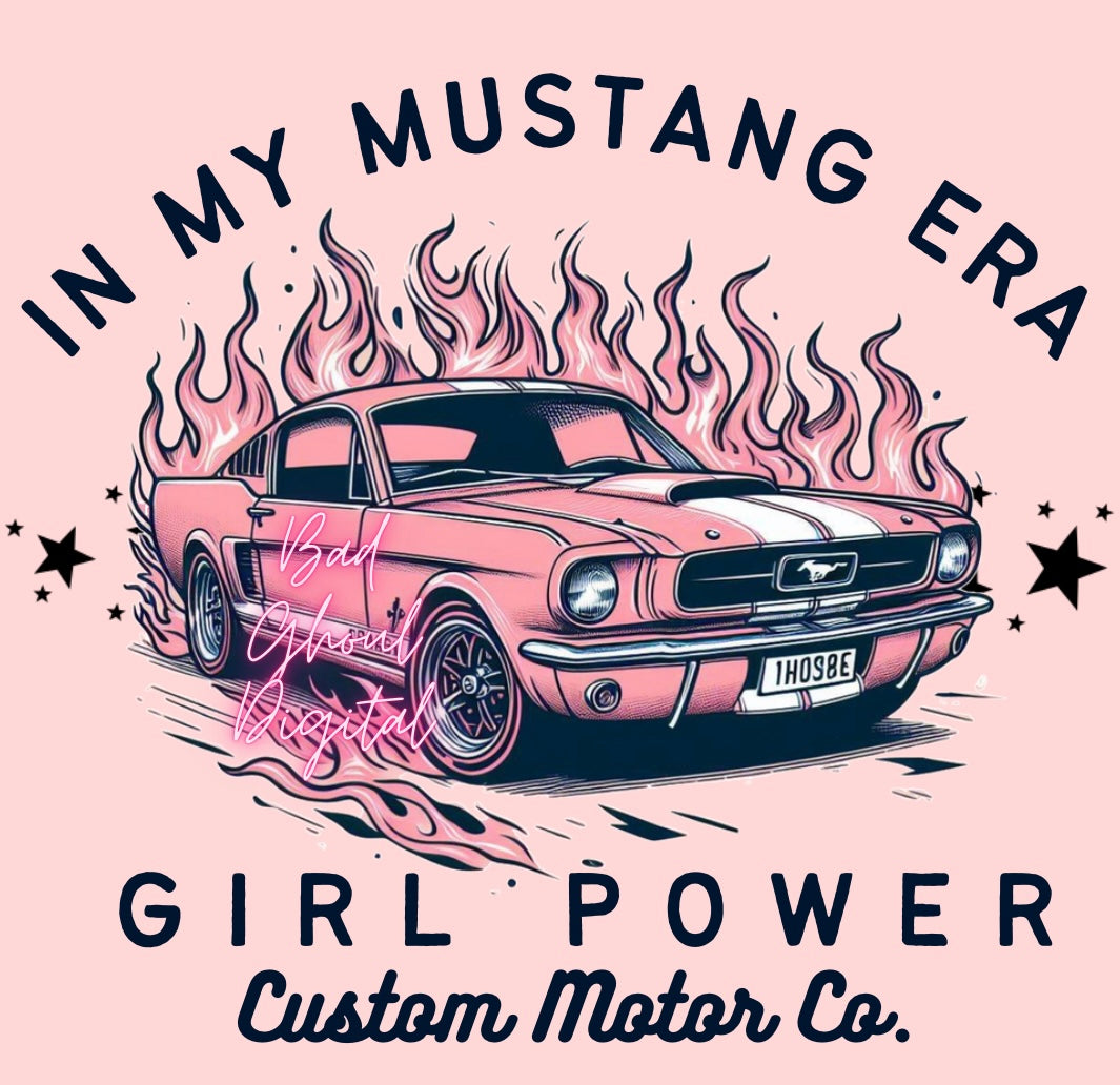 Girl Power Motor Co. PNG download sub & DTF friendly