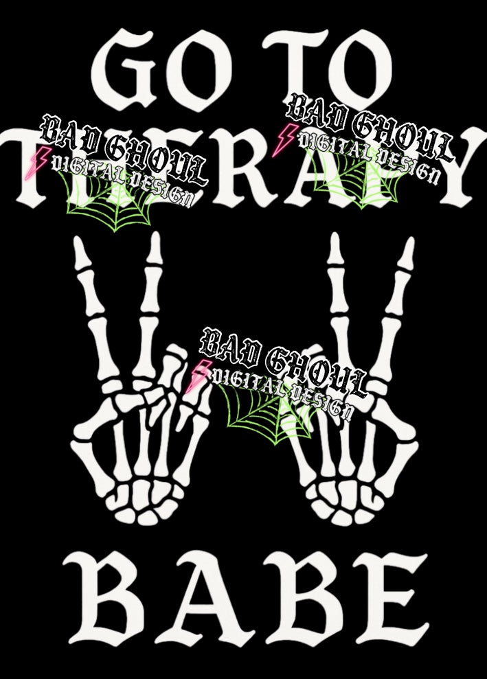 Go to therapy PNG DOWNLOAD Black Fab Only