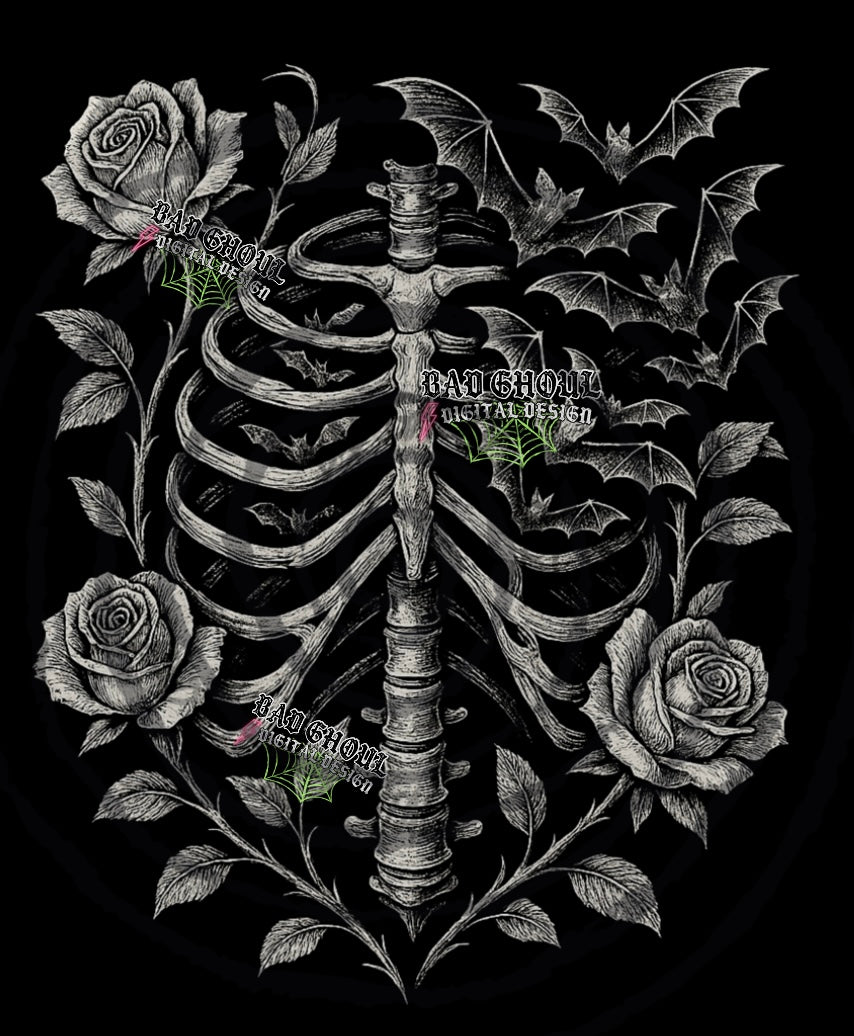 Breathing Bats PNG DOWNLOAD black fabric only
