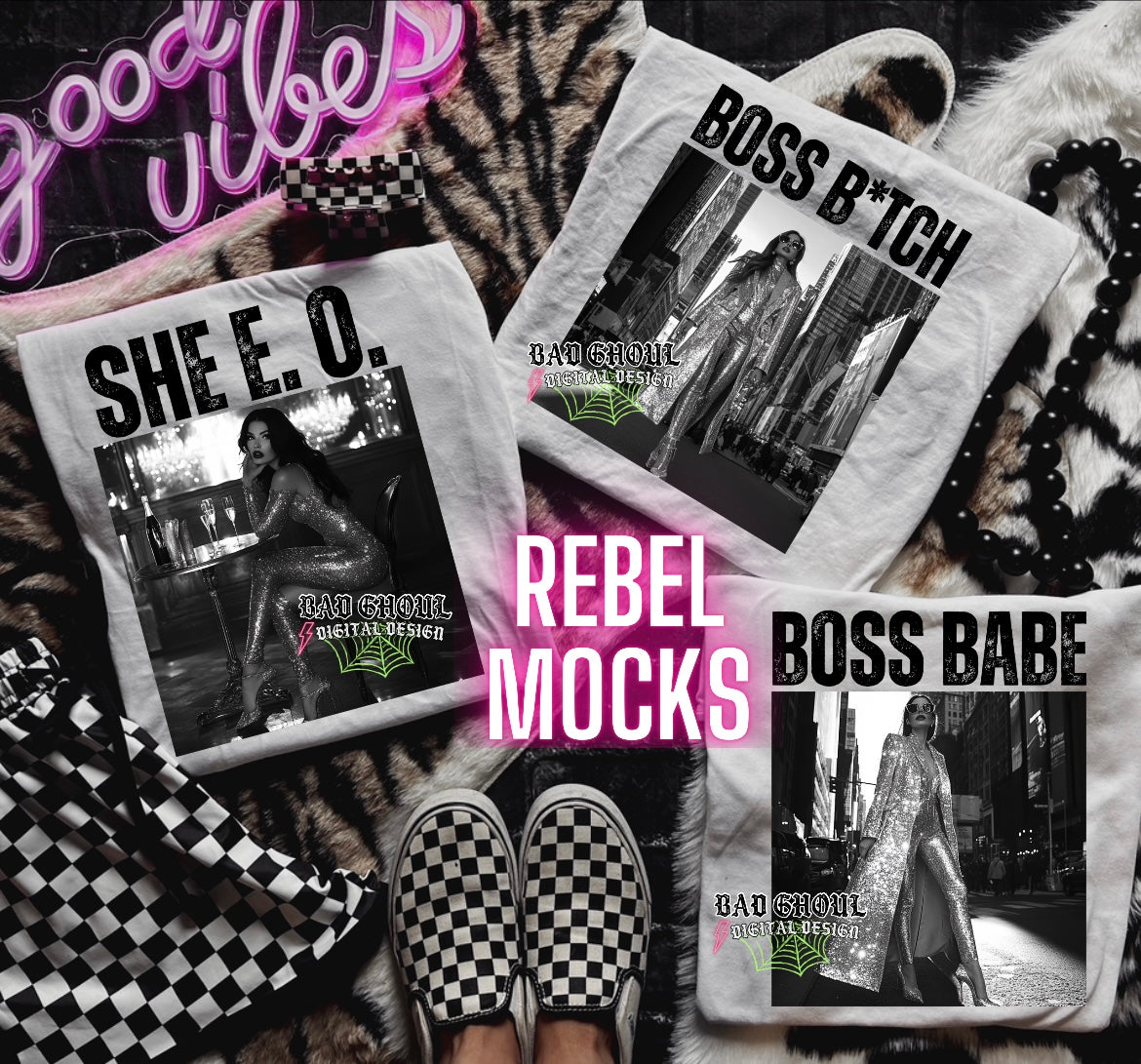 Black & White BOSS Bundle PNG Download