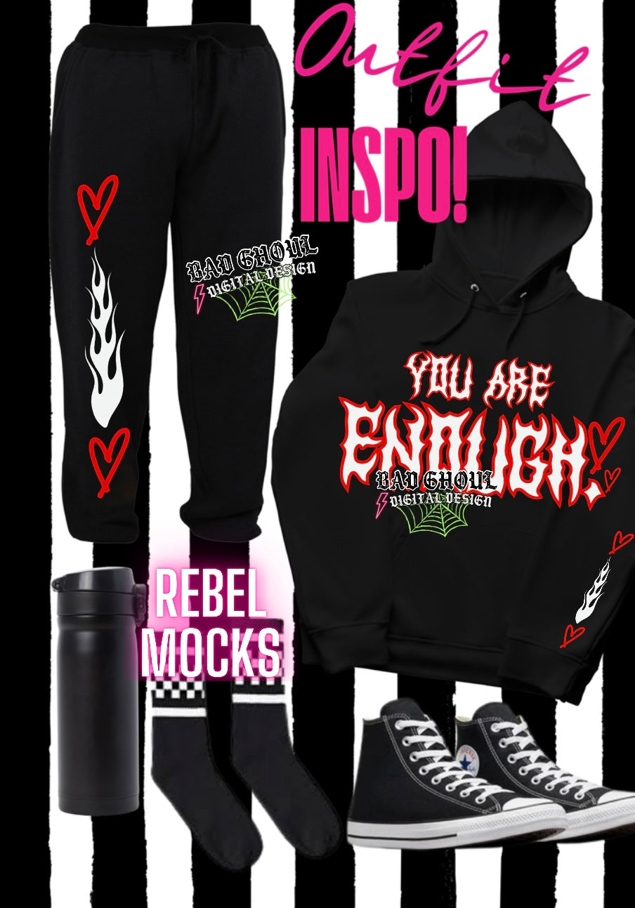 You Are Enough PNG Download with sleeve