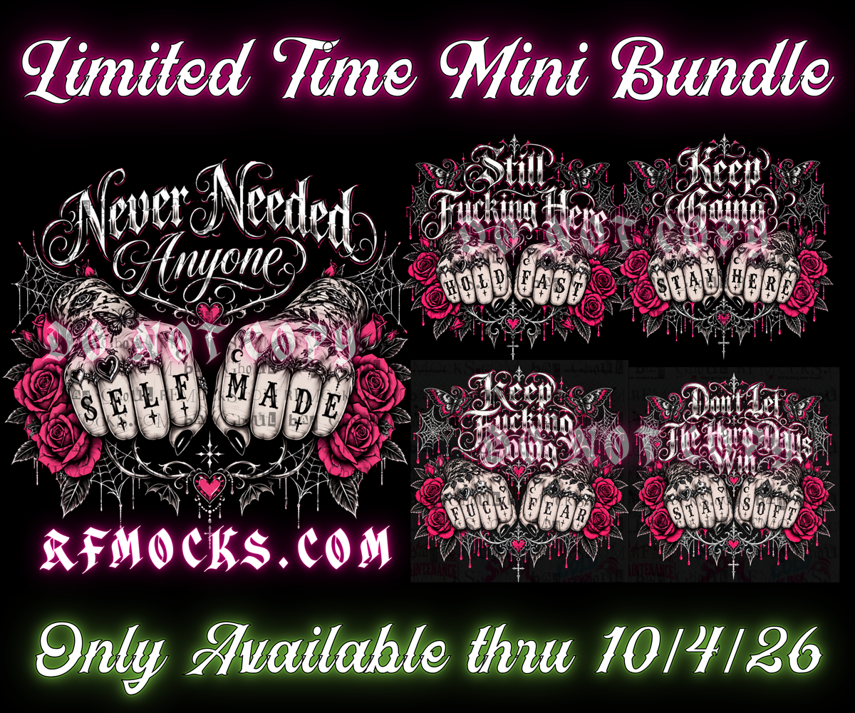 Never needed anyone | Limited Time Mini Bundle | PNG DOWNLOAD BLACK FAB ONLY