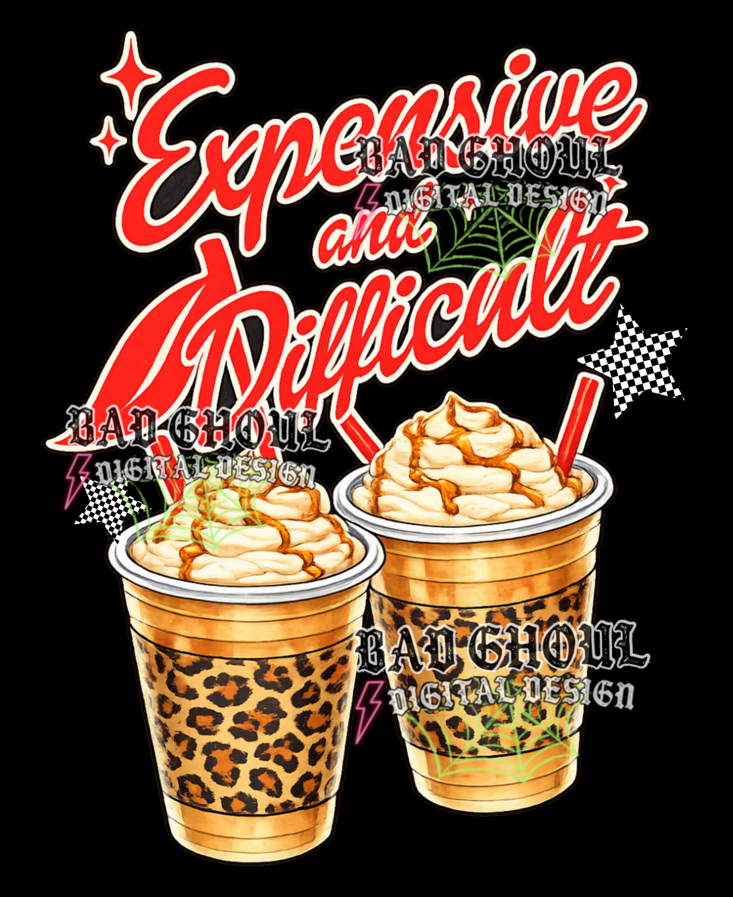 Expensive and Difficult - Iced Coffee | PNG DOWNLOAD
