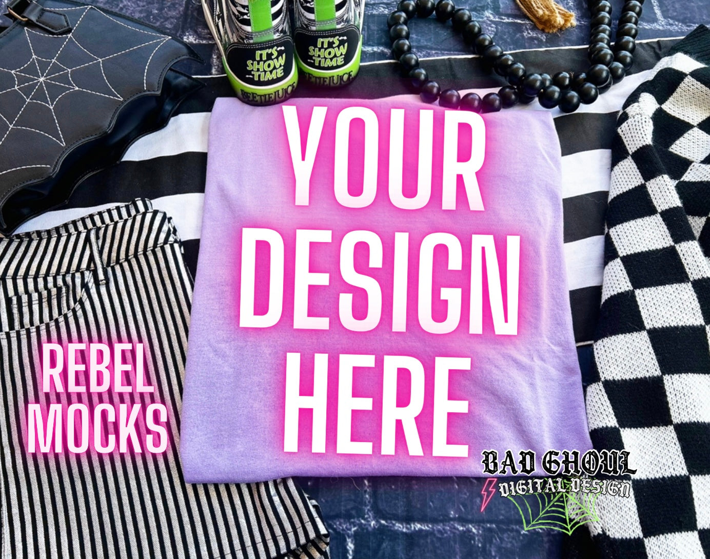 Gildan Lavender Flat Lay Tee Mock Up TRENDING