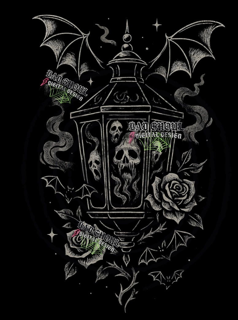 Spirit Lantern PNG DOWNLOAD Black Fab Only