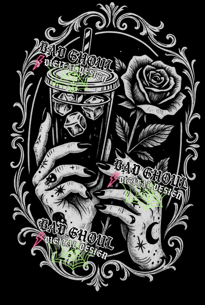 The Iced Coffee PNG DOWNLOAD Black Fab Only