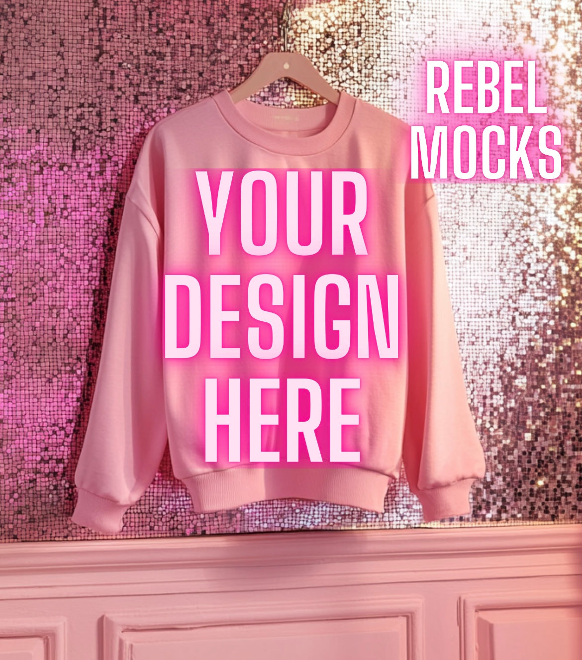 Light Pink Trendy Flat Lay Mock Up